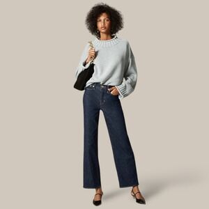 J.Crew Slim Wide Dark Wash High Rise Jeans‎ Size 29